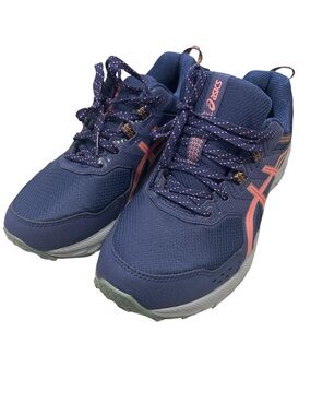 ASICS Navy with Coral Accent Women's Athletic Sneakers like new